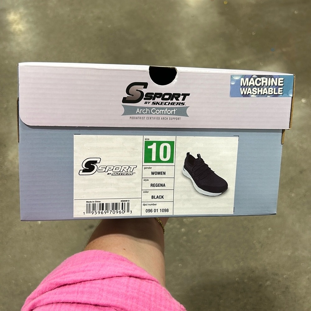 Skechers Black and White Women's Sneakers - Picture 3 of 3